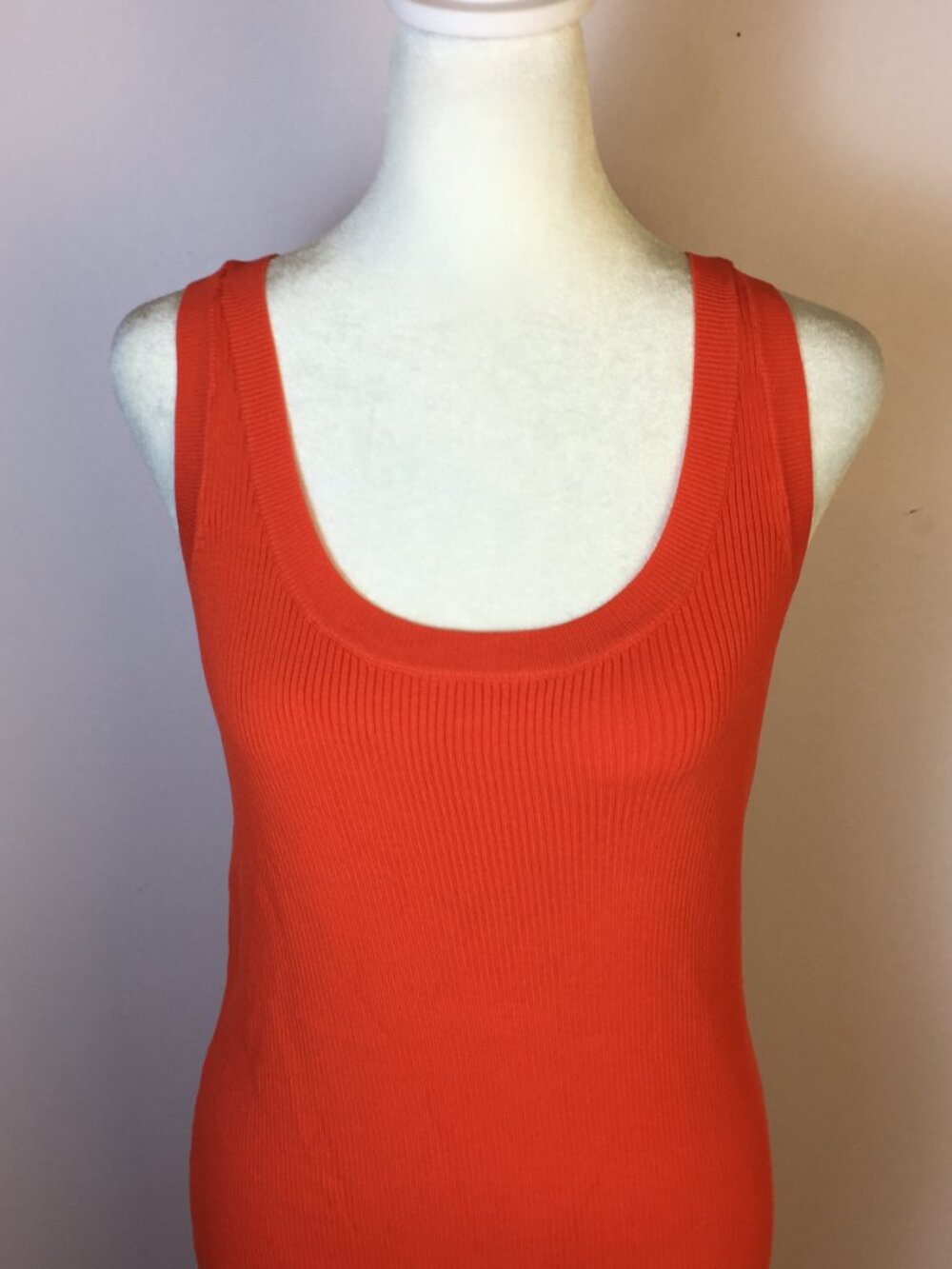 New! The Drop Yasmin Rib Midi Sweater Tank Dress Sz L Womans Red Knit Sleeveless - Picture 4 of 14